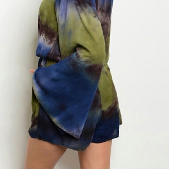 NWT Darling & Flattering Tie Dye Quality Romper - Picture 2 of 7